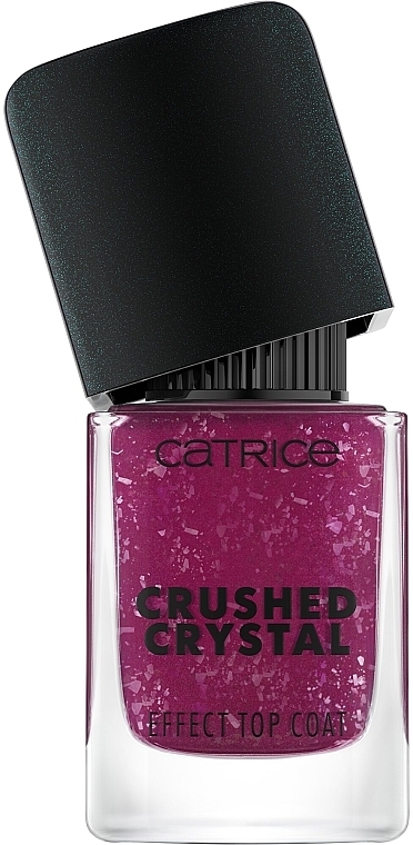 Top coat do paznokci Efekt pokruszonego kryształu - Catrice Crushed Crystal Effect Amethyst Aura Top Coat — Zdjęcie N3