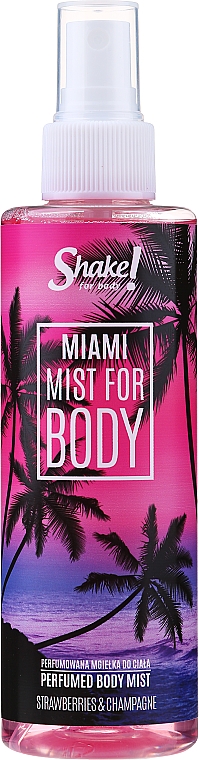 Shake for Body Perfumed Body Mist Miami Strawberries & Champagne - Perfumowana mgiełka do ciała