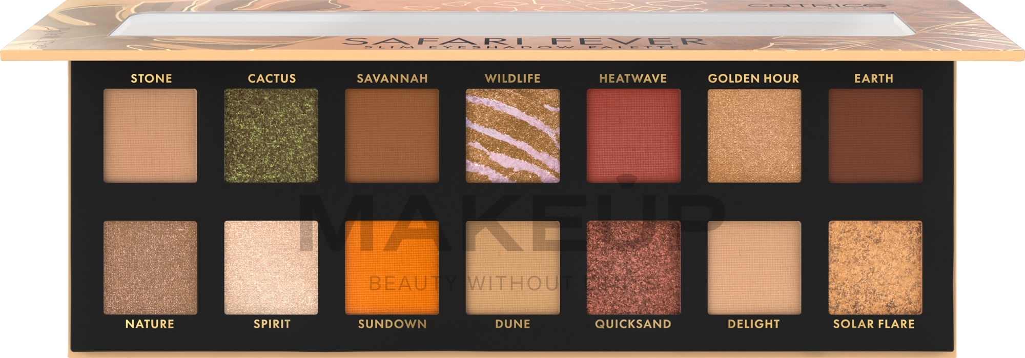 Paleta cieni do powiek - Catrice Safari Fever Slim Eyeshadow Palette — Zdjęcie 010 - Wild Life