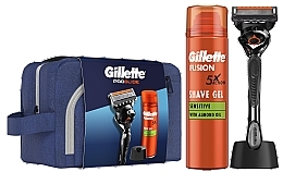 Zestaw - Gillete Proglide (sh/gel/200ml + razor/1pcs + blade/1pcs + bag + acc/1pc) — Zdjęcie N1