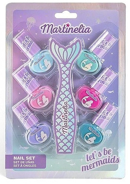 Zestaw do paznokci dla dziewczynek, 7 produktów - Martinelia Lets Be Mermaids Nail Set  — Zdjęcie N1