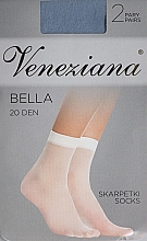 Skarpetki damskie Bella 20 Den, grigio - Veneziana — Zdjęcie N1