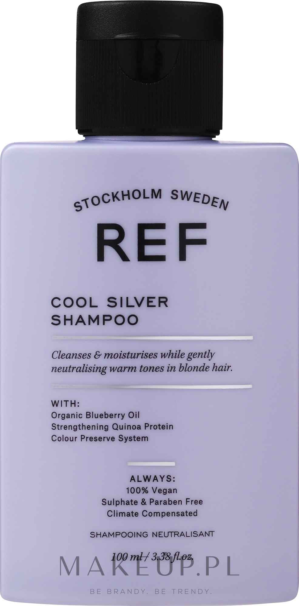 Srebrny szampon neutralizujący żółte odcienie - REF Cool Silver Shampoo — Zdjęcie 100 ml