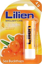 Kup Balsam do ust z naturalnymi olejkami i witaminą E - Lilien Lip Balm Sea Buckthorn