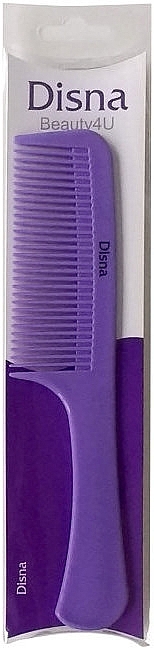 Grzebień do włosów, 22,5 cm, z zaokrąglonym uchwytem, liliowy - Disna Beauty4U — Zdjęcie N1