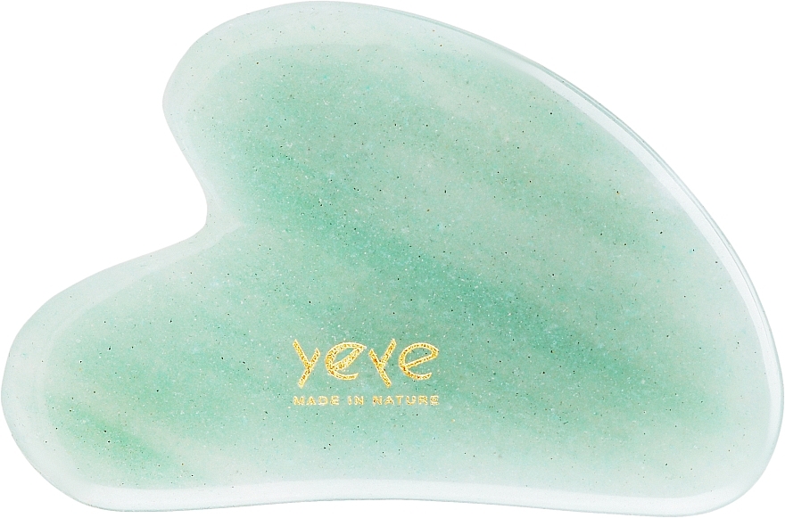 Masażer Guasha do masażu twarzy, zielony jadeit - Yeye  — Zdjęcie N1
