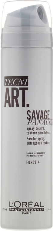 Teksturyzujący puder w sprayu nadający objętość - L'Oreal Professionnel Tecni.art Savage Panache — Zdjęcie N1