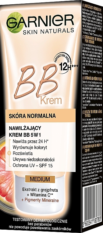 Nawilżający krem BB 5 w 1 do skóry normalnej - Garnier Skin Naturals — Zdjęcie N3