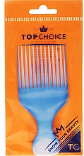 Grzebień do włosów Afro, 60403, niebieski - Top Choice — Zdjęcie N1