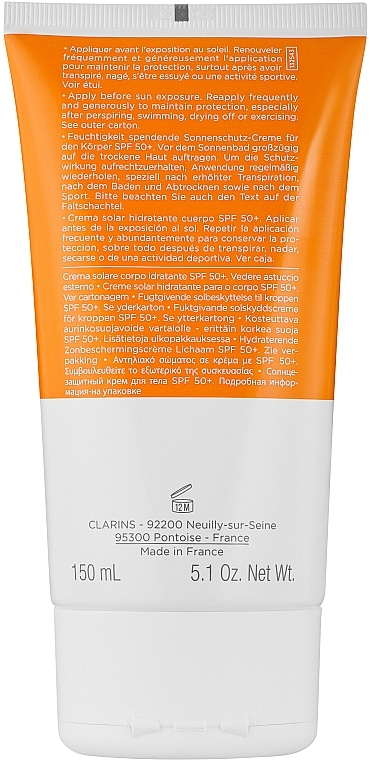 Przeciwsłoneczny krem do ciała SPF 50+ - Clarins Sun Care Cream  — Zdjęcie N2