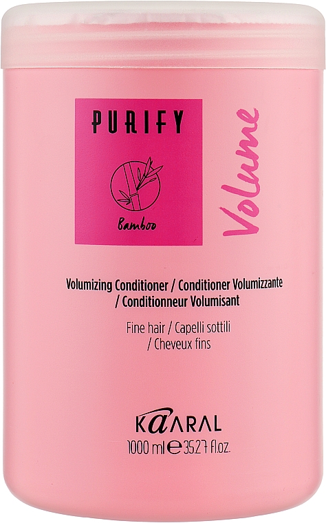 Krem-odżywka do cienkich włosów z olejem z rzeżuchy łąkowej - Kaaral Purify Volume Conditioner — Zdjęcie N5