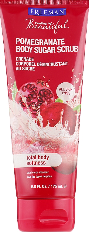 Peeling cukrowy do ciała Granat - Freeman Feeling Beautiful Pomegranate Sugar Body Scrub — Zdjęcie N1