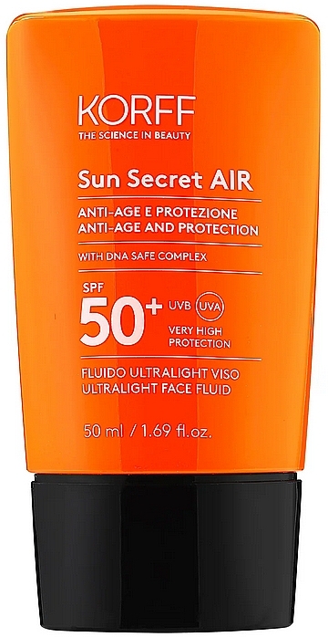 Krem-fluid do twarzy SPF 50 - Korff Sun Secret Air Anti-Age And Protection SPF 50  — Zdjęcie N1