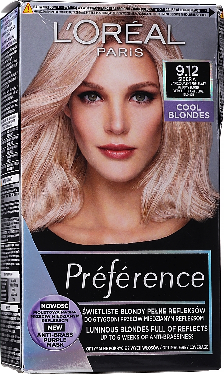 PRZECENA! Farba do włosów - L'Oreal Paris Preference Cool Blondes * — Zdjęcie N8