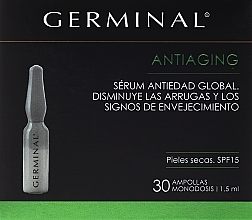 Głęboko działające ampułki do twarzy dla skóry suchej - Germinal Deep Action Anti-Aging Serum For Dry Skin — Zdjęcie N1