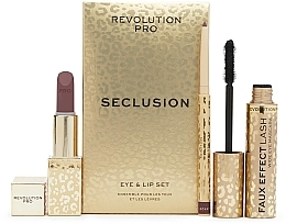 Kup Zestaw - Revolution PRO Eye & Lip Set Seclusion (lipstick/3.2g + lip/pen/1g + mascara/8ml)