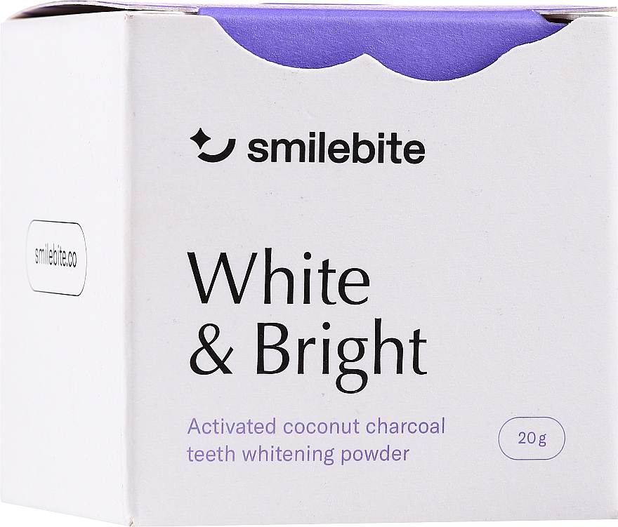 Proszek do wybielania zębów z węgla kokosowego - Smilebite White & Brigh Coconut Charcoal Teeth Whitening Powder — Zdjęcie N1