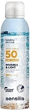 Mgiełka do ciała z filtrem przeciwsłonecznym SPF 50+- Sensilis Invisible & Light Dry Touch Body Spray SPF 50+ — Zdjęcie N1