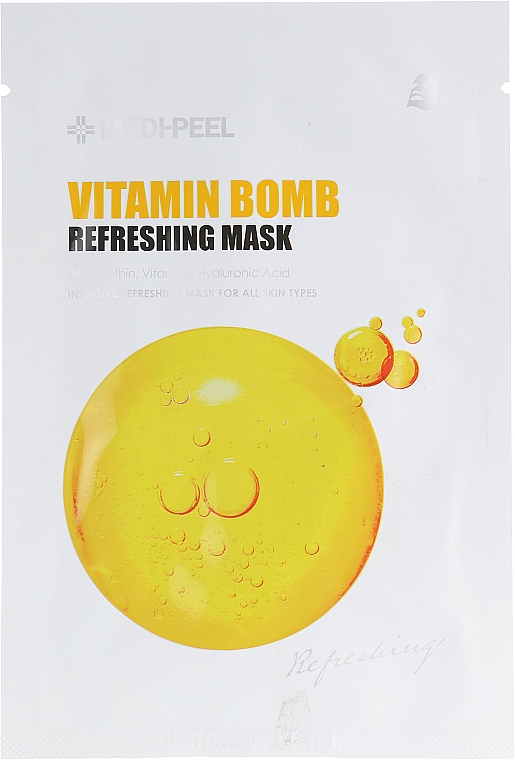 Tonizująca maska ​​w płachcie - MEDIPEEL Vitamin Bomb Refreshing Mas