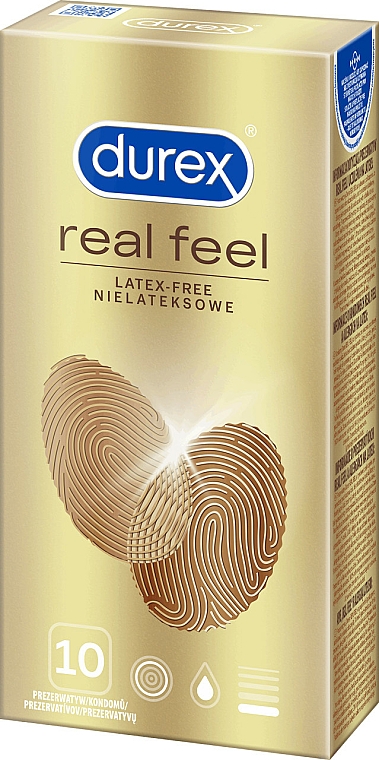 Prezerwatywy, 10 szt. - Durex Real Feel Condoms — Zdjęcie N1
