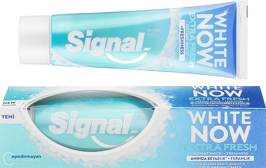 Błyskawicznie wybielająca pasta do zębów - Signal Now White Extra Fresh Toothpaste
