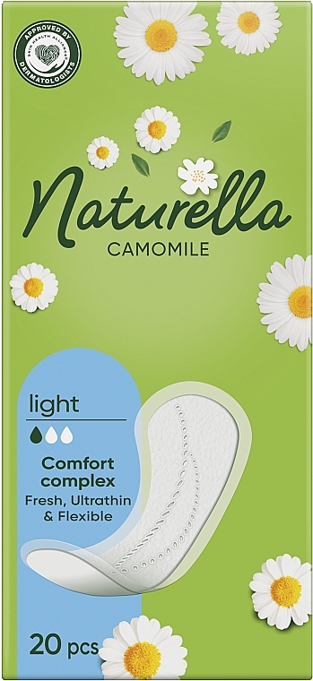 Wkładki higieniczne, 20 szt. - Naturella Camomile Light — Zdjęcie N1
