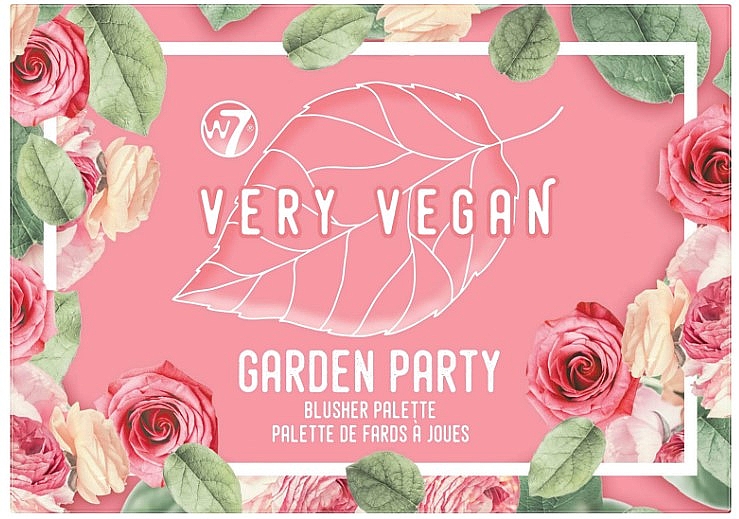 Paleta róży do makijażu - W7 Very Vegan Garden Party Blush Palette — Zdjęcie N2