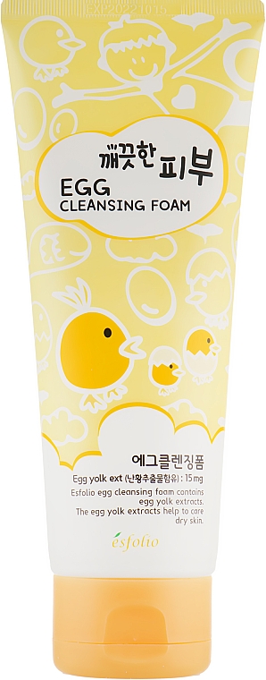 Oczyszczająca pianka do mycia twarzy z ekstraktem z żółtka jajka - Esfolio Pure Skin Egg Cleansing Foam — Zdjęcie N2