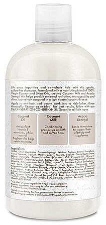 Nawilżający szampon do włosów z olejkiem kokosowym - Shea Moisture 100 % Virgin Coconut Oil Daily Hydration Shampoo — Zdjęcie N2