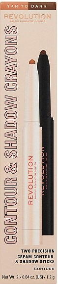 Zestaw eyelinerów i kredek do oczu - Makeup Revolution Contour & Shadow Crayons (eye/cr/2x1,2g) — Zdjęcie N3
