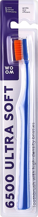 Szczoteczka do zębów, miękka, niebieska - Woom 6500 Ultra Soft Toothbrush — Zdjęcie N1