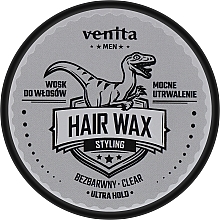 Bezbarwny wosk do stylizacji włosów - Venita Men Hair Wax Clear — Zdjęcie N1