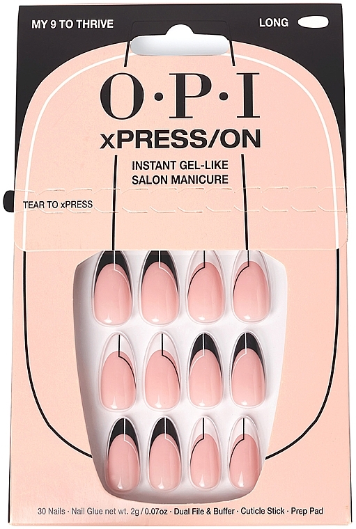 Zestaw sztucznych paznokci - OPI Xpress/On My 9 To Thrive — Zdjęcie N1
