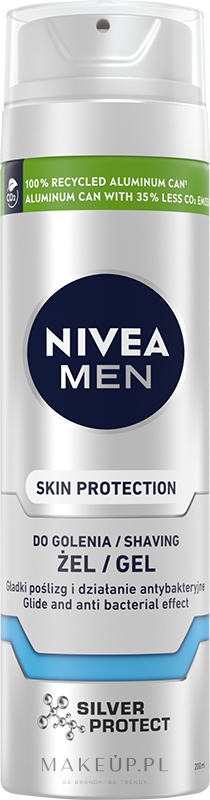 Żel do golenia - NIVEA MEN Silver Protect Shaving Gel — Zdjęcie 200 ml