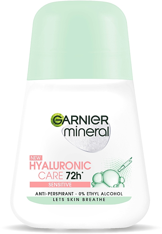 Dezodorant w kulce - Garnier Mineral Hyaluronic Care 72h Sensitive Roll-On — Zdjęcie N1