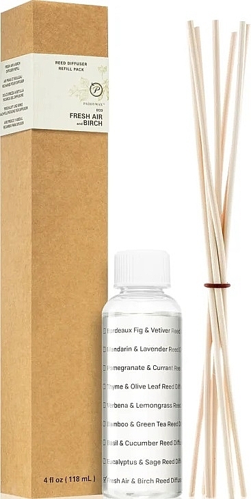 Dyfuzor zapachowy Świeże powietrze i brzoza - Paddywax Eco Green Diffuser Refill + Reeds Fresh Air & Birch — Zdjęcie N1