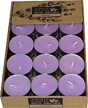 Lawendowe świeczki zapachowe, 30 szt. - Admit Scented Eco Series Lavender — Zdjęcie N1