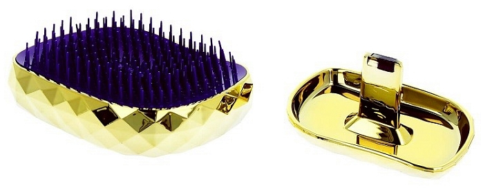 Szczotka do włosów, złota - Twish Spiky 4 Hair Brush Diamond Gold