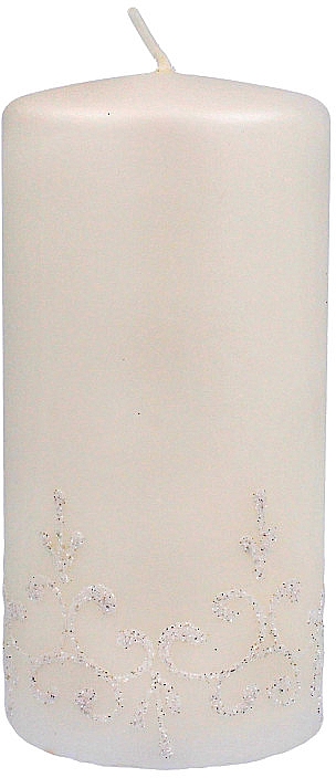 Świeca dekoracyjna, 7x14 cm, biała - Artman Tiffany Candle — Zdjęcie N1