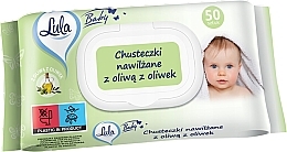 Kup Chusteczki nawilżane dla niemowląt z oliwą z oliwek, 50 szt. - LULA Baby