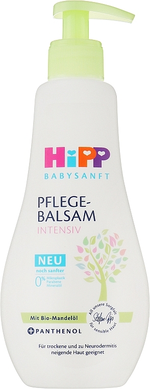 Balsam pielęgnacyjny dla niemowląt z organicznym olejkiem migdałowym i pantenolem - Hipp Babysanft Intensiv Balm — Zdjęcie N1