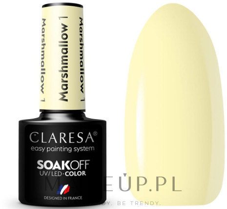 Żelowy lakier do paznokci - Claresa Marshmallow Soak Off UV/LED Color — Zdjęcie 1