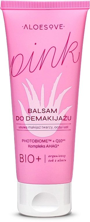 Balsam do demakijażu twarzy, oczu i ust - Aloesove Pink Make-Up Removal Balm — Zdjęcie N1