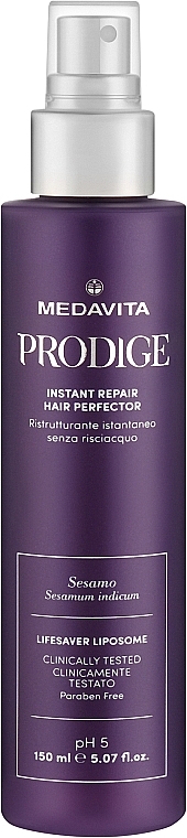 Termoochronny spray do włosów - Medavita Prodige Instant Repair Hair Perfector — Zdjęcie N1