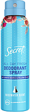 Kup Dezodorant w sprayu z wodą różaną - Secret Rosewater Scent Deodorant Spray