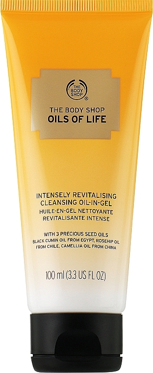 Odżywczy olejek w żelu do mycia twarzy - The Body Shop Oils of Life Intensely Revitalising Cleansing Oil-In-Gel — Zdjęcie N1