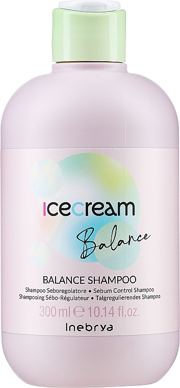 Szampon do tłustej skóry głowy - Inebrya Ice Cream Balance Shampoo — Zdjęcie N1