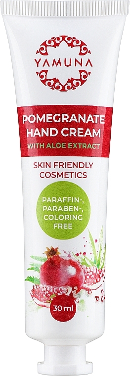 Krem do rąk Granat i aloes - Yamuna Pomegranate Hand Cream With Aloe Vera — Zdjęcie N1
