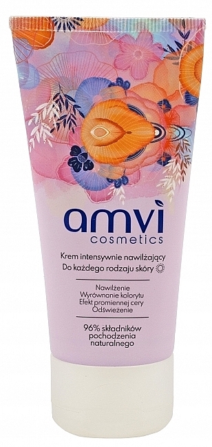 Intensywnie nawilżający krem do twarzy na dzień - Amvi Cosmetics Face Cream — Zdjęcie N1