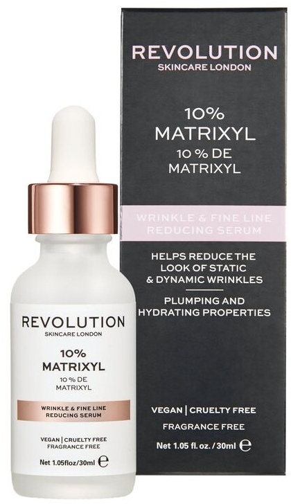 Serum przeciw drobnym zmarszczkom - Makeup Revolution Skincare Wrinkle and Fine Line Reducing Serum 10% Matrixyl  — Zdjęcie N1